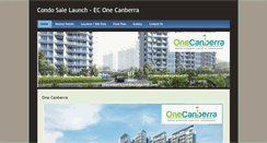 Desktop Screenshot of onecanberra.condosalelaunch.com