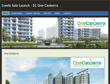 Tablet Screenshot of onecanberra.condosalelaunch.com